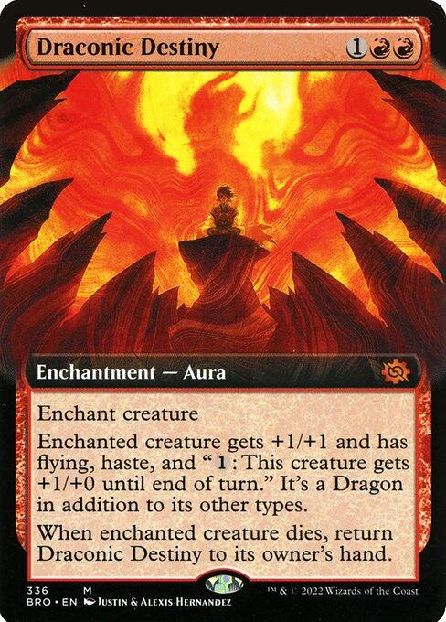 [Foil] BRO 336 Draconic Destiny (Extended Art) M