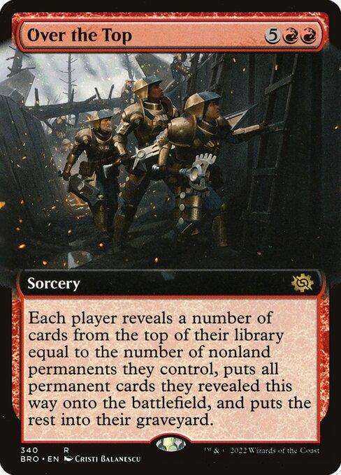 [Foil] BRO 340 Over the Top (Extended Art) R