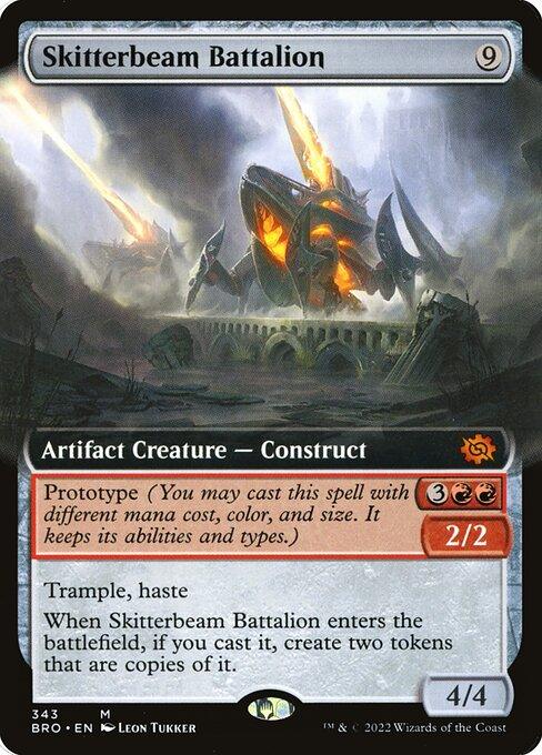 [Foil] BRO 343 Skitterbeam Battalion (Extended Art) M