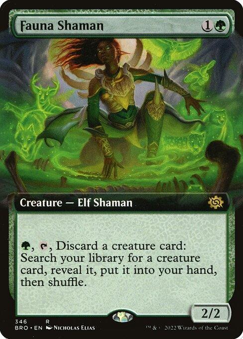 [Foil] BRO 346 Fauna Shaman (Extended Art) R
