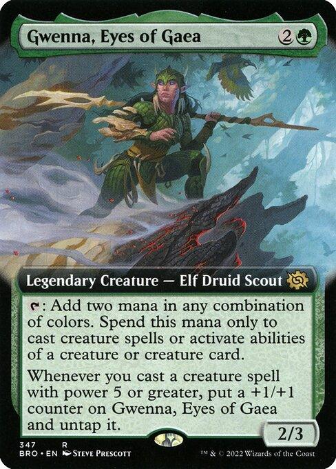 [Foil] BRO 347 Gwenna, Eyes of Gaea (Extended Art) R