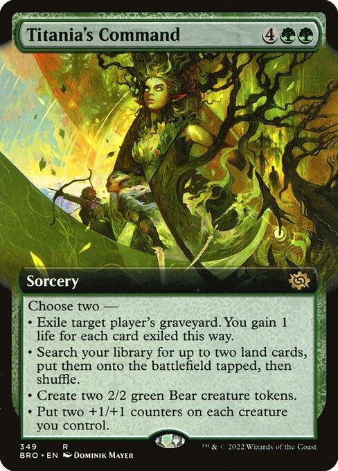 [Foil] BRO 349 Titania's Command (Extended Art) R