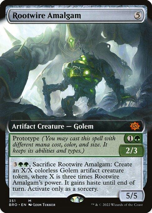 [Foil] BRO 351 Rootwire Amalgam (Extended Art) M