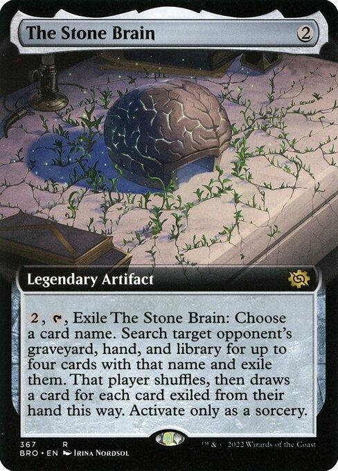 [Foil] BRO 367 The Stone Brain (Extended Art) R