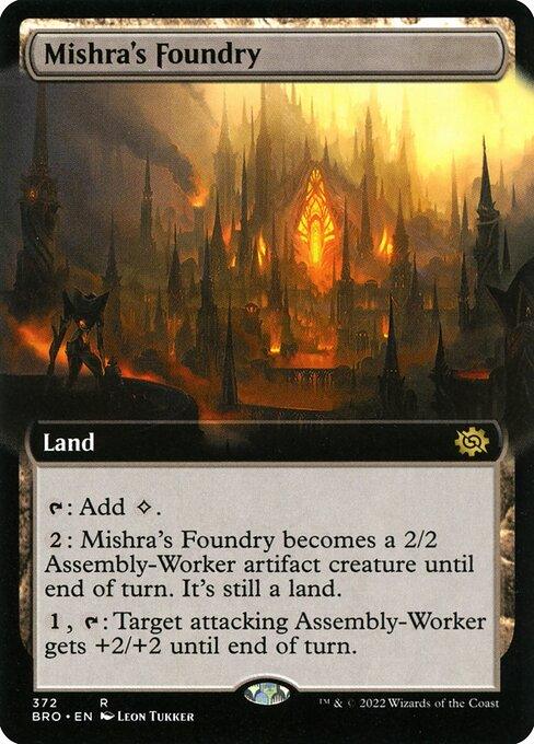 [Foil] BRO 372 Mishra's Foundry (Extended Art) R