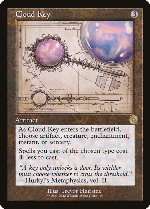 [Foil] BRR 075 Cloud Key (Schematic Art) R