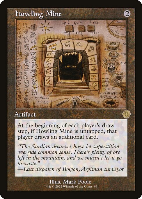 [Foil] BRR 083 Howling Mine (Schematic Art) R