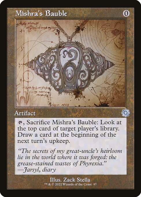 [Foil] BRR 097 Mishra's Bauble (Schematic Art) U