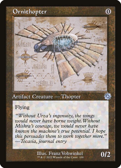 [Foil] BRR 100 Ornithopter (Schematic Art) U