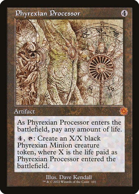 [Foil] BRR 102 Phyrexian Processor (Schematic Art) M