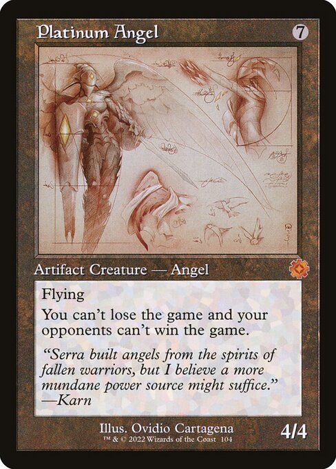 [Foil] BRR 104 Platinum Angel (Schematic Art) M