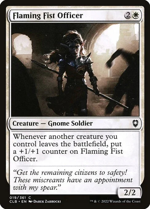 [Foil] CLB 019 Flaming Fist Officer C