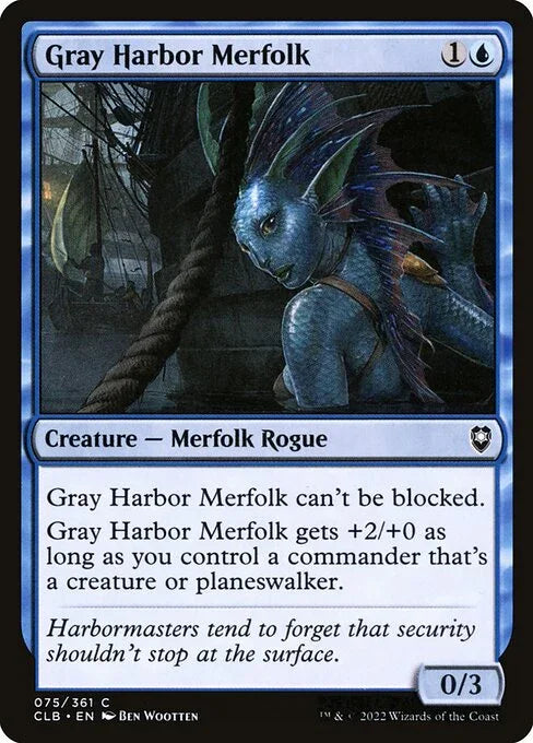 [Foil] CLB 075 Gray Harbor Merfolk C