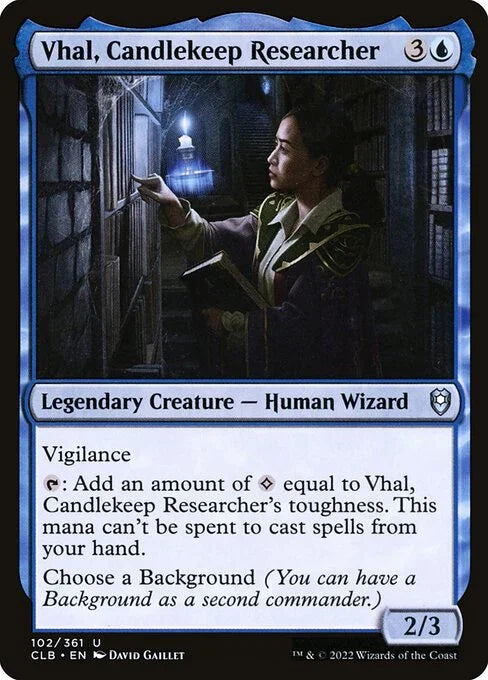 CLB 102 Vhal, Candlekeep Researcher U