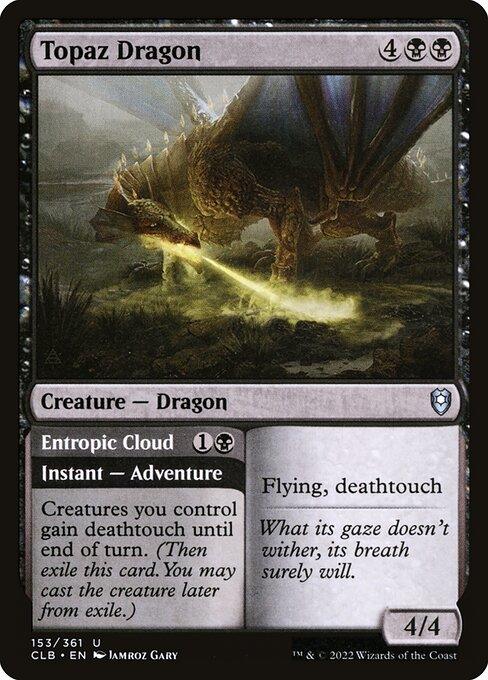 [Foil] CLB 153 Topaz Dragon U