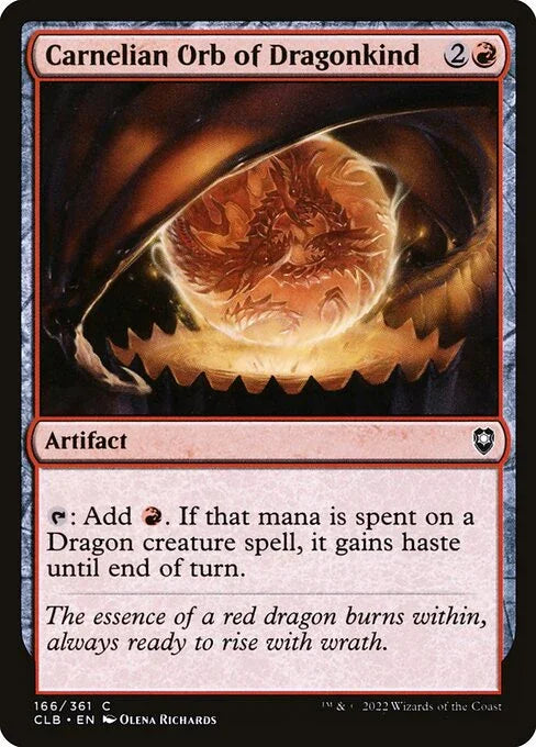 CLB 166 Carnelian Orb of Dragonkind C
