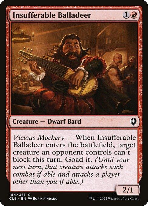 [Foil] CLB 184 Insufferable Balladeer C