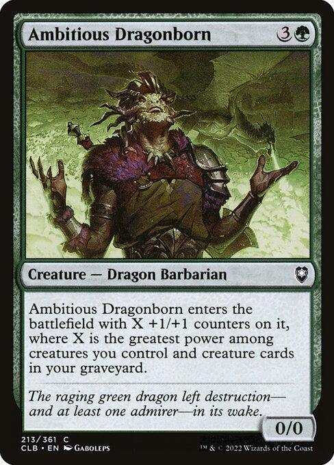 [Foil] CLB 213 Ambitious Dragonborn C