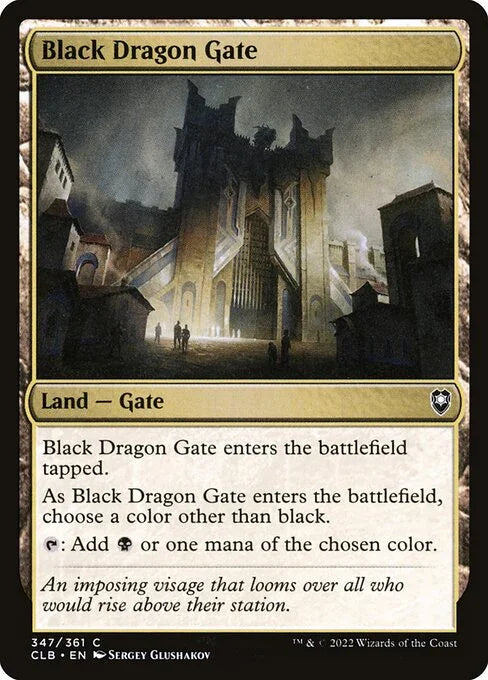 [Foil] CLB 347 Black Dragon Gate C