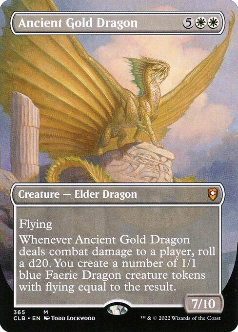 [Foil] CLB 365 Ancient Gold Dragon (Borderless) M