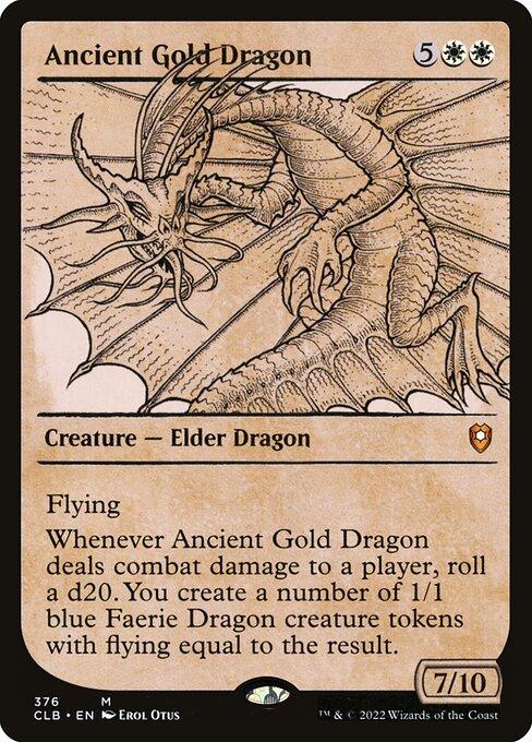 [Foil] CLB 376 Ancient Gold Dragon (Showcase) M