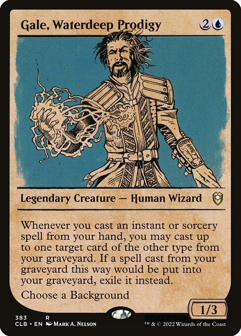 [Foil] CLB 383 Gale, Waterdeep Prodigy (Showcase) R
