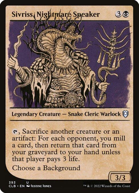 [Foil] CLB 393 Sivriss, Nightmare Speaker (Showcase) U