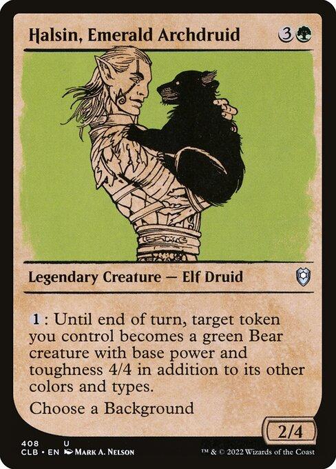CLB 408 Halsin, Emerald Archdruid (Showcase) U