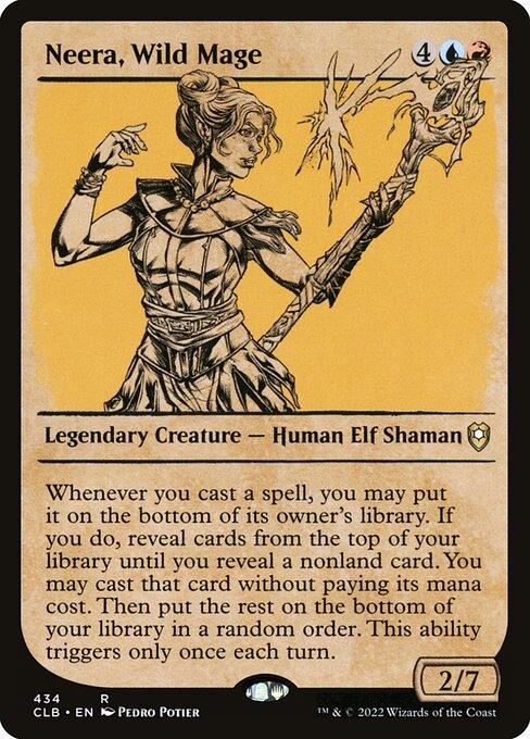 [Foil] CLB 434 Neera, Wild Mage (Showcase) R