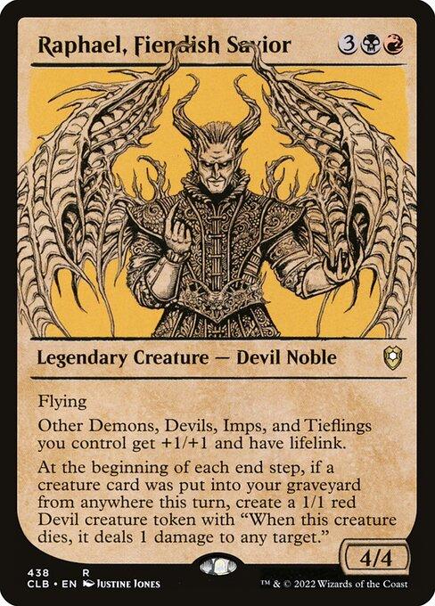 [Foil] CLB 438 Raphael, Fiendish Savior (Showcase) R