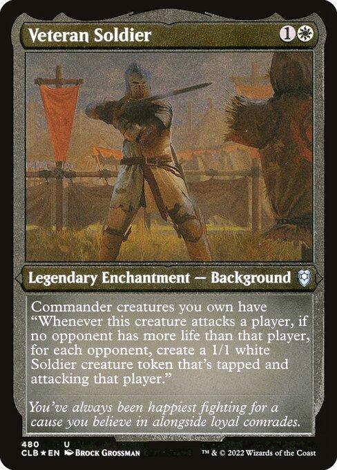 [Foil Etched] CLB 480 Veteran Soldier (Foil Etched) U