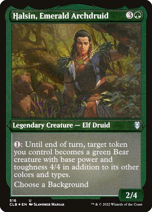 [Foil Etched] CLB 516 Halsin, Emerald Archdruid (Foil Etched) U