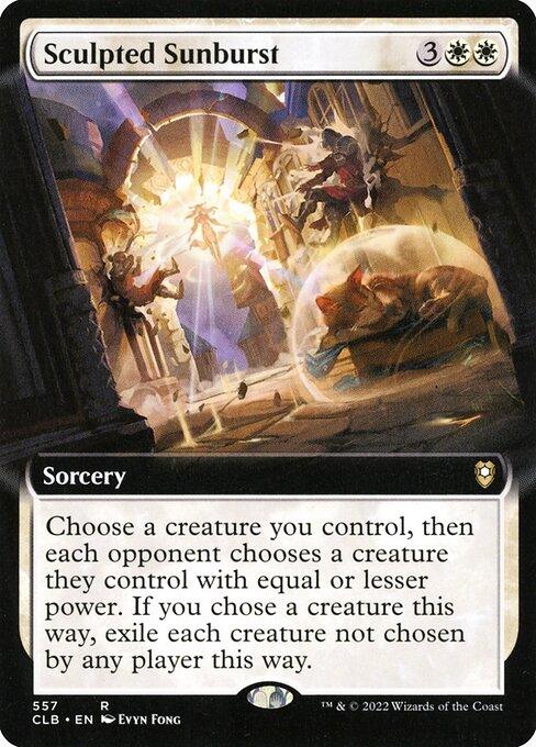 [Foil] CLB 557 Sculpted Sunburst (Extended Art) R