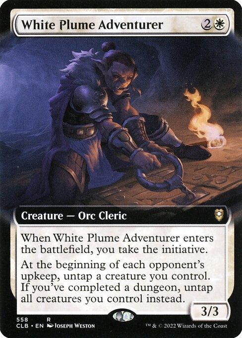 [Foil] CLB 558 White Plume Adventurer (Extended Art) R