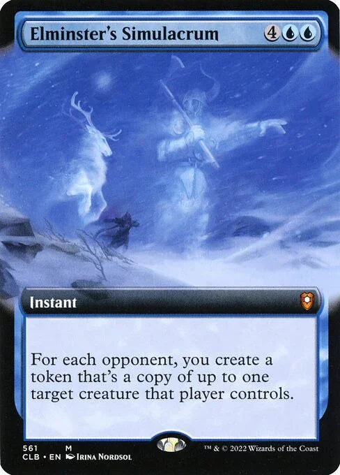 [Foil] CLB 561 Elminster's Simulacrum (Extended Art) M