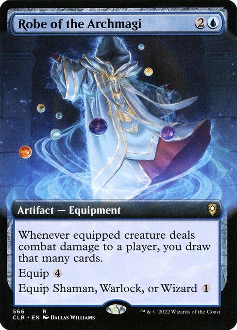 [Foil] CLB 566 Robe of the Archmagi (Extended Art) R