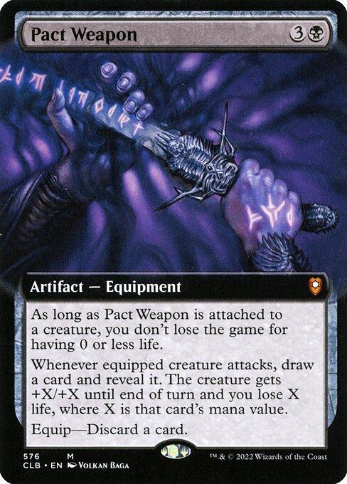 [Foil] CLB 576 Pact Weapon (Extended Art) M