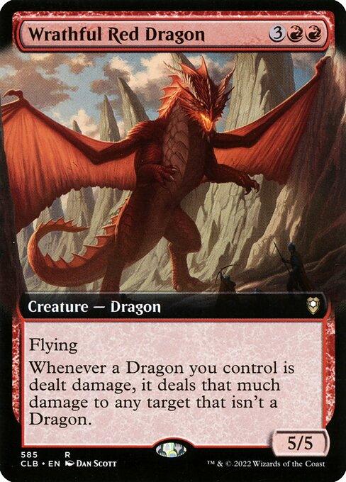 [Foil] CLB 585 Wrathful Red Dragon (Extended Art) R