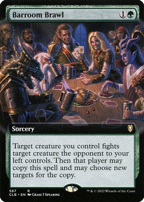 [Foil] CLB 587 Barroom Brawl (Extended Art) R