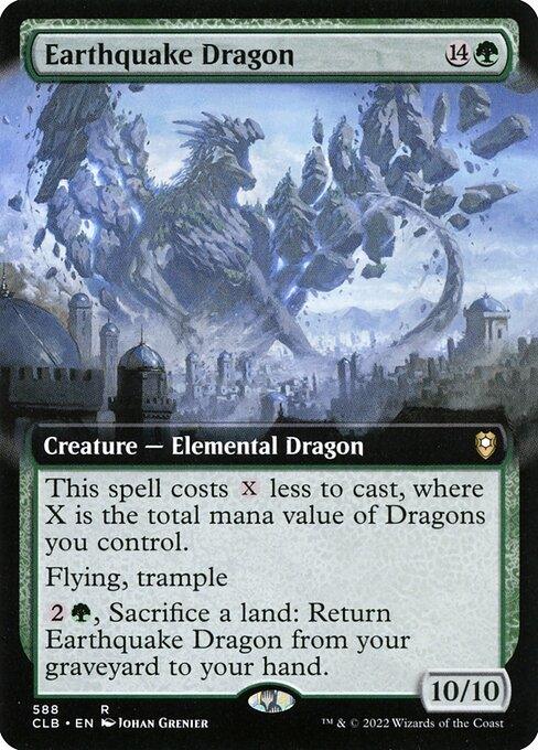 [Foil] CLB 588 Earthquake Dragon (Extended Art) R