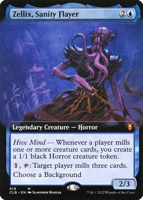 [Foil] CLB 619 Zellix, Sanity Flayer (Extended Art) M