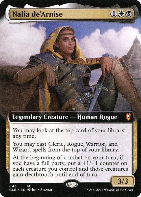[Foil] CLB 643 Nalia de'Arnise (Extended Art) M