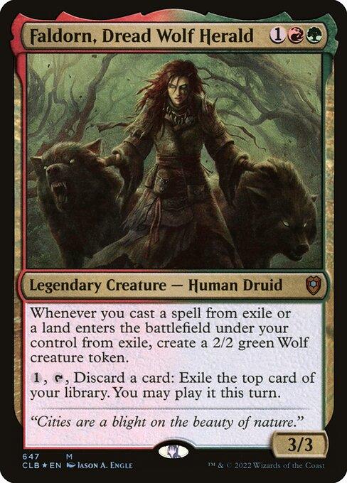 [Foil] CLB 647 Faldorn, Dread Wolf Herald M