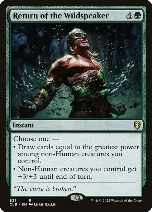 CLB 831 Return of the Wildspeaker R