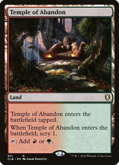 CLB 921 Temple of Abandon R