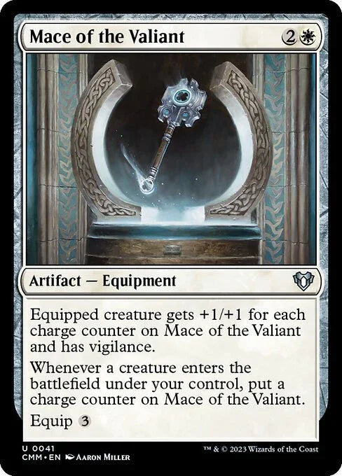 [Foil] CMM 041 Mace of the Valiant U