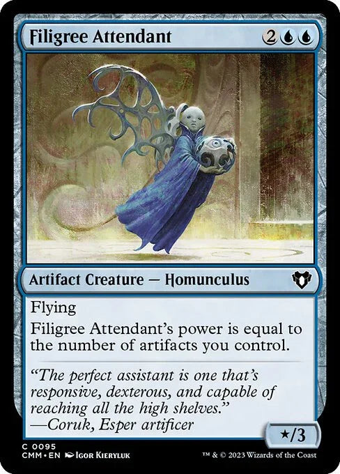 [Foil] CMM 095 Filigree Attendant C