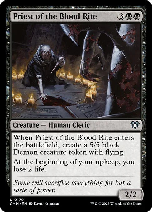 [Foil] CMM 179 Priest of the Blood Rite U