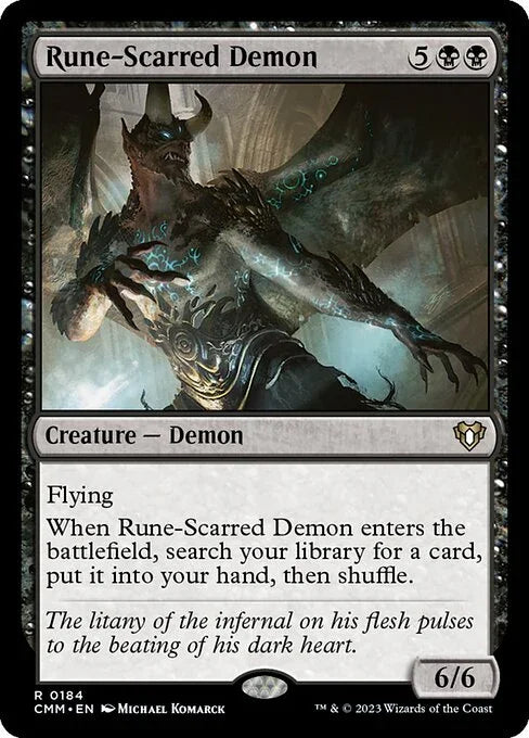 [Foil] CMM 184 Rune-Scarred Demon R