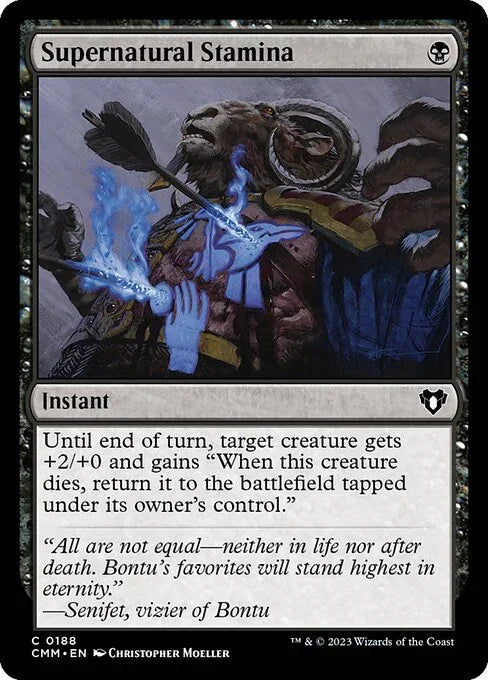[Foil] CMM 188 Supernatural Stamina C